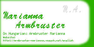 marianna armbruster business card